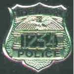 NEWARK NJ POLICE OFFICER MINI BADGE PIN